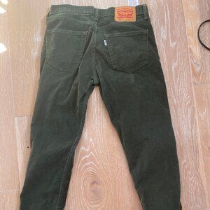 Levi's 511 Corduroy pants. Green. Never worn. 32/32